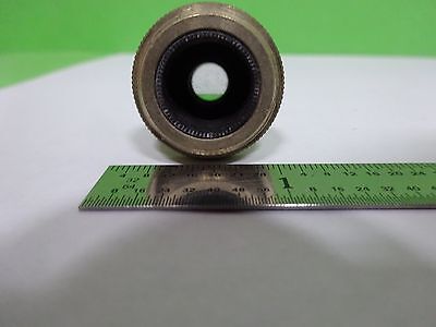 MICROSCOPE PART VINTAGE OBJECTIVE BAKER LONDON 3 OPTICS AS IS BIN#H7-A-09