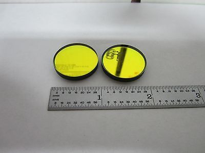 MICROSCOPE PART LOT 2 EA FILTER GREEN OPTICS  BIN#N6-20