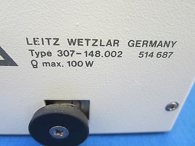 MICROSCOPE PART LEITZ GERMANY ILLUMINATOR LAMP HOUSING 514687 AS IS BIN#F9