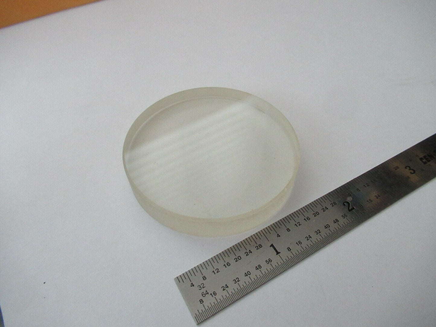 OPTICAL FROSTED GLASS ROUND POLISH DULL DIFFUSER OPTICS AS PICTURED &F5-A-129