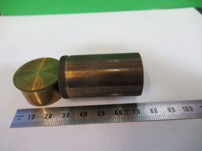 ANTIQUE BRASS BAUSCH 3/4 CANISTER OBJECTIVE MICROSCOPE PART AS PICTURED &P2-B-98