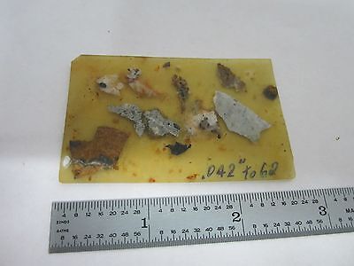 SLIDE WITH ROCK SPECIMEN FOR MICROSCOPE PETROGRAPH OPTICS BIN#K9-13