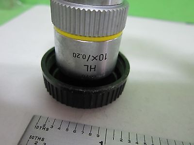 MICROSCOPE PART LEITZ GERMANY OBJECTIVE HL 10X INFINITY OPTICS AS IS BIN#S9-16