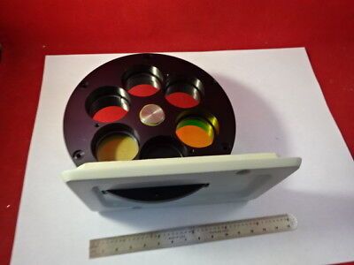 REICHERT POLYVAR LEICA FILTER WHEEL ASSEMBLY MICROSCOPE PART OPTICS AS IS &91-80