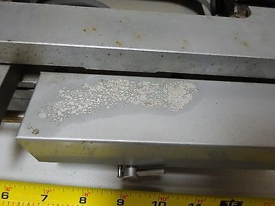 FOR PARTS NIKON MICROSCOPE STAGE TABLE TOOLMAKER RUSTY GUIDES AS IS BIN#TC-1-C