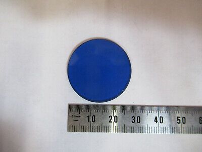 LEITZ WEZTLAR BLUE GLASS FILTER GERMANY MICROSCOPE PART AS PICTURED &8y-a-104