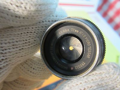 MICROSCOPE PART OBJECTIVE BAUSCH LOMB MICRO TESSAR 72 mm  OPTICS BIN#24-86