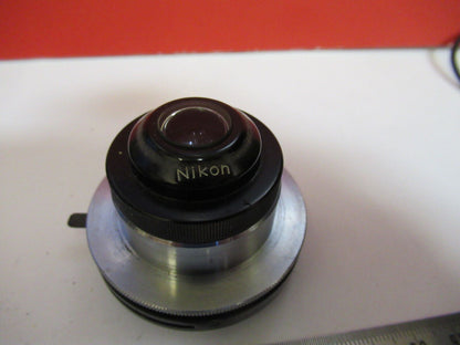 NIKON JAPAN  CONDENSER + IRIS OPTICS MICROSCOPE PART AS PICTURED Y4-A-69