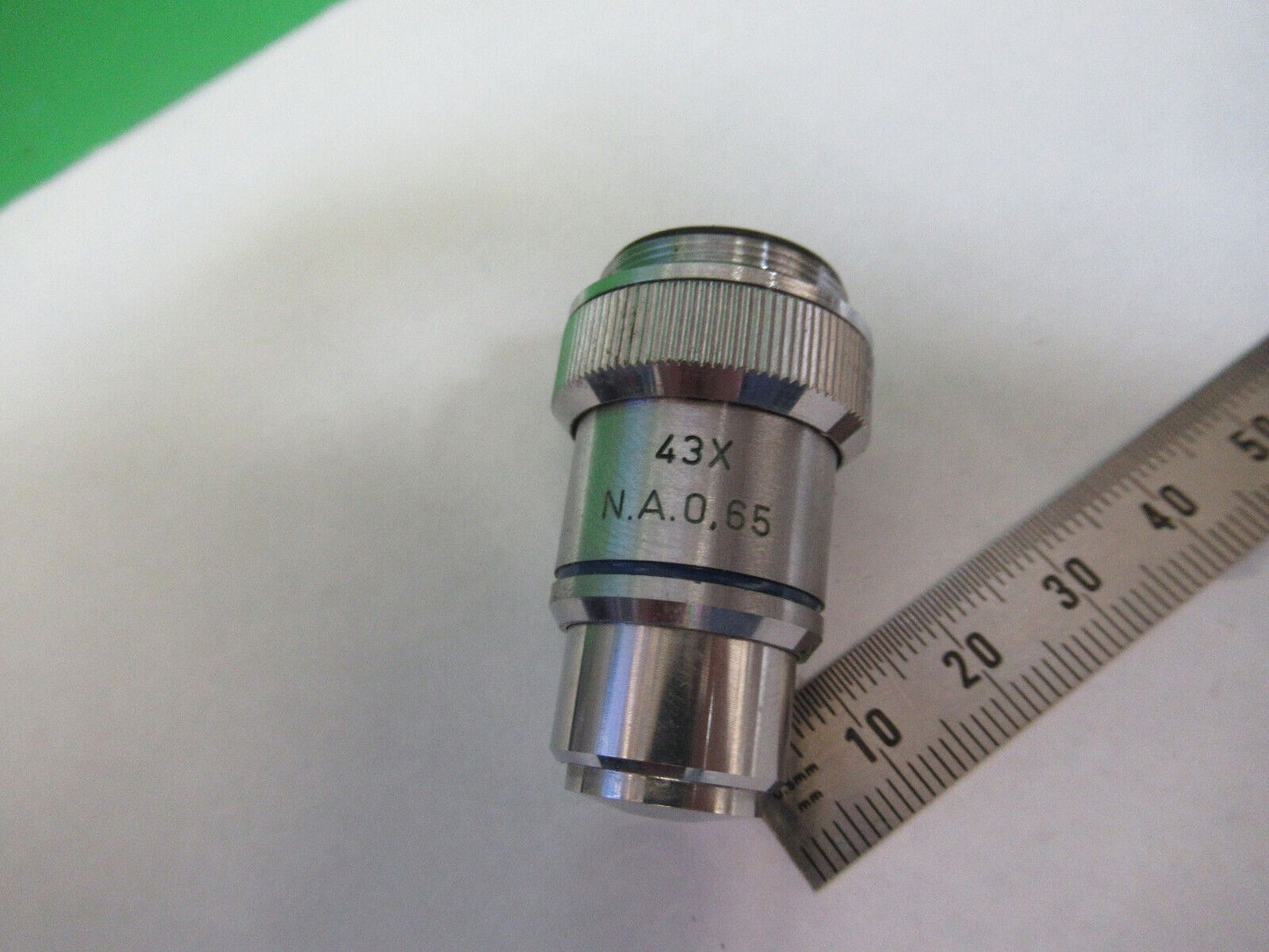 MICROLUX WETZLAR GERMANY 43X OBJECTIVE LENS MICROSCOPE PART AS PICTURED G5-A-96