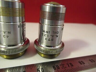 LOT 3 AO SPENCER OBJECTIVES AMERICAN OPTICS MICROSCOPE PART AS PICTURED #10-B-30