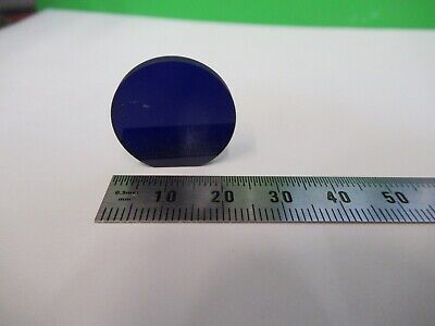 OPTICAL TRUNCATED GLASS BLUE FILTER OPTICS AS PICTURED &18-A-46