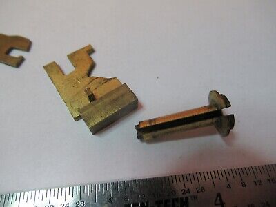 FOR PARTS LOT BRASS PARTS ASSORTED MICROSCOPE PARTS AS PICTURED &7B-B-131