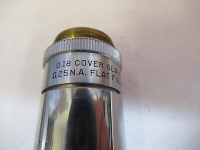 INDUSTRIAL LENS BAUSCH LOMB OBJECTIVE 10X MICROSCOPE PART AS PICTURED #P4-B-35