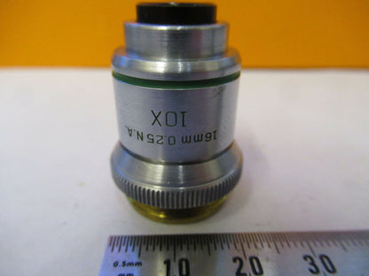 BAUSCH LOMB OBJECTIVE 16mm tubus 215mm 10X MICROSCOPE PART AS PICTURED &F9-A-19