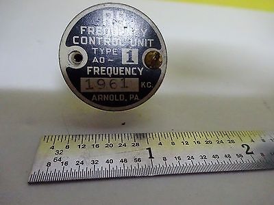 VINTAGE R9 QUARTZ CRYSTAL FREQUENCY CONTROL PLASTIC HOUSING AS IS BIN#W4-35