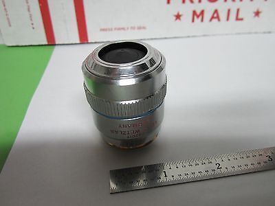 MICROSCOPE  LEITZ WETZLAR GERMANY OBJECTIVE FLUOTAR 50X D INFINITY BIN#F1-V-45