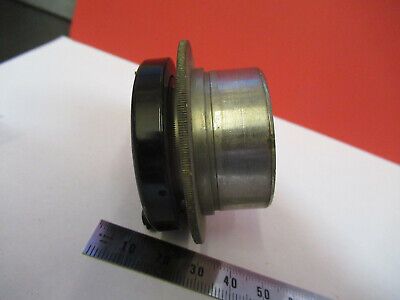 ANTIQUE LEITZ WETZLAR GERMANY CONDENSER IRIS MICROSCOPE PART AS PICTURED B1-B-15