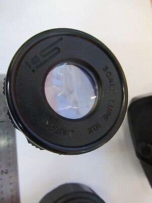 SPI LOUPE LUPE 10X MAGNIFICATION MICROSCOPE PART OPTICS AS PICTURED &50-A-12