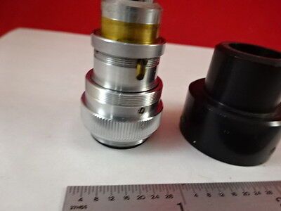 MICROSCOPE PART OBJECTIVE NIKON UNKNOWN OPTICS AS IS #S4-A-08