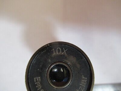 ANTIQUE ERNST LEITZ GERMANY 10X EYEPIECE MICROSCOPE PART AS PICTURED 4B-FT-50