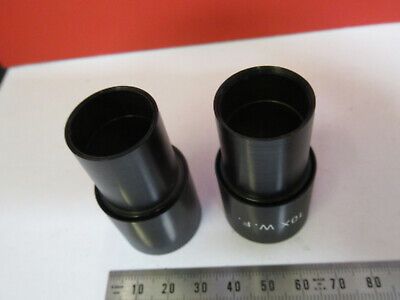 UNKNOWN GENERIC PAIR EYEPIECE OCULAR WF 10X MICROSCOPE PART AS PICTURED &B2-A-26