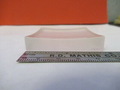 OPTICAL GLASS TRANSLUCENT CONCAVE PLANO RECTANGULAR LENS AS PICTURED #W8-FT-17