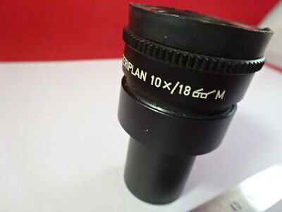 LEITZ GERMANY EYEPIECE OCULAR 519750 10X/18 MICROSCOPE PART AS IS &55R-A-39