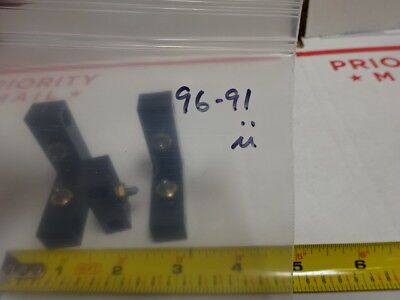 OPTICAL STOPPER ADJUSTMENT ALUMINUM BLOCKS FIXTURE OPTICS AS IS #96-91