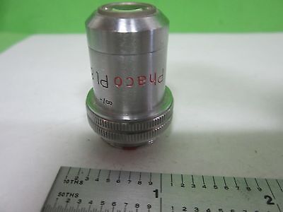 MICROSCOPE PART OBJECTIVE LEITZ PHACO PL 8X INFINITY OPTICS AS IS S9-31