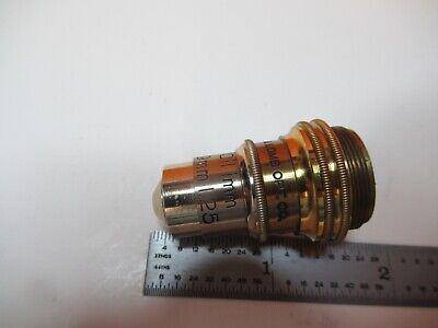 ANTIQUE BAUSCH LOMB BRASS OBJECTIVE 97X 1.9mm MICROSCOPE OPTICS PART &16-A-91