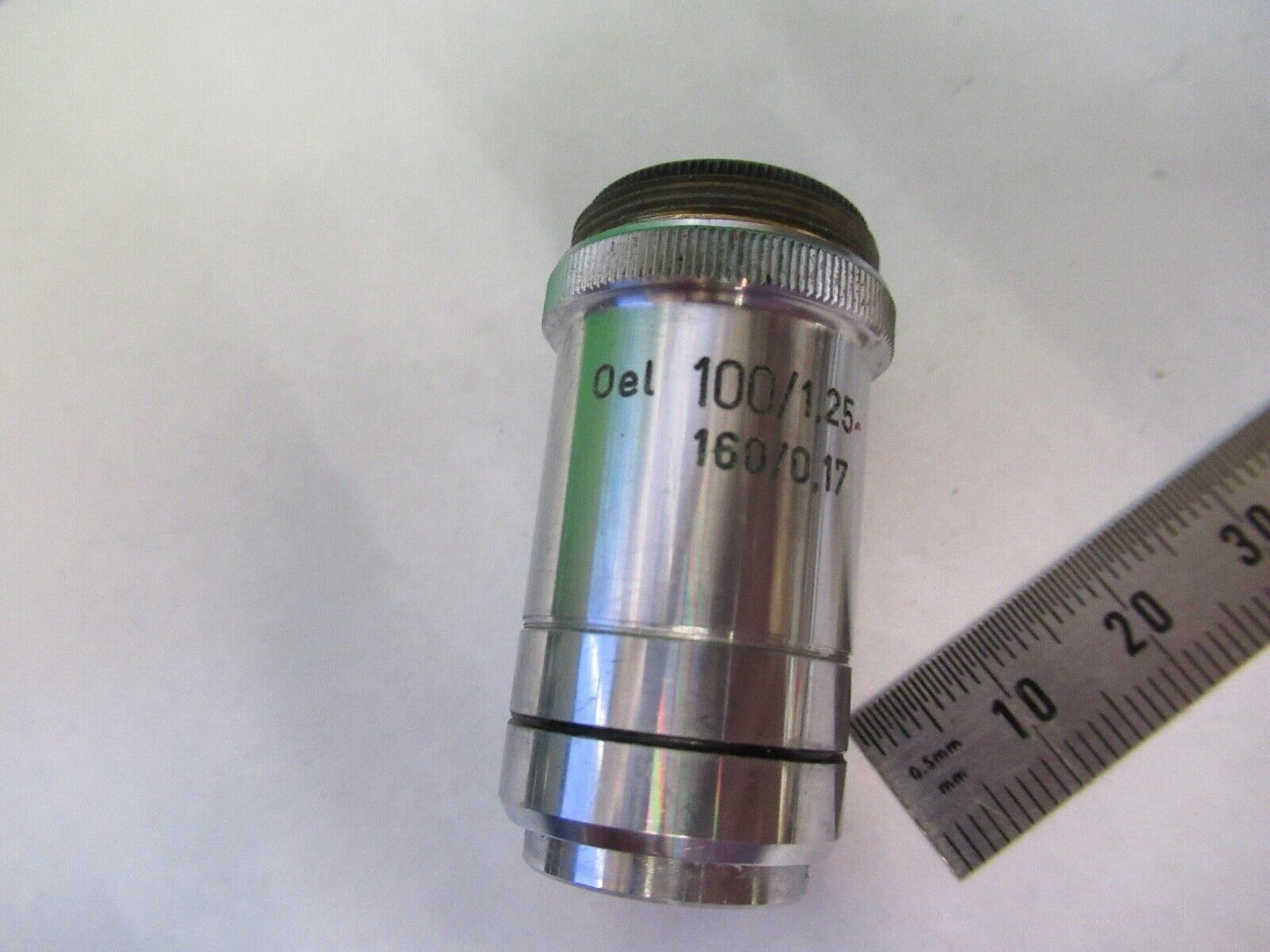 REICHERT AUSTRIA PLAN 100X /160 MICROSCOPE PART AS PICTURED 8X-A-36