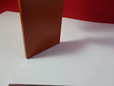 OPTICAL OPAQUE [Terracotta color] PLATE SQUARE OPTICS AS PICTURED &55R-A-01