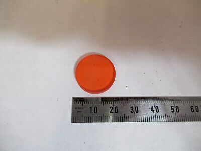 OPTICAL ORANGE FILTER OPTICS  AS PICTURED #P3-A-65