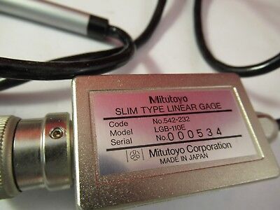 MITUTOYO JAPAN SLIM LINEAR GAGE 542-232 LGB-110E MICROSCOPE PART &FT-2-41