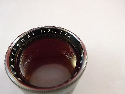 MICROSCOPE PART LENS GERMANY ANASTIGMAT OPTICS AS IS BIN#K9-B-06