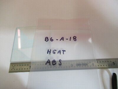 OPTICAL COATED HEAT ABSORBING GLASS PLATE  OPTICS AS PICTURED &B6-A-18