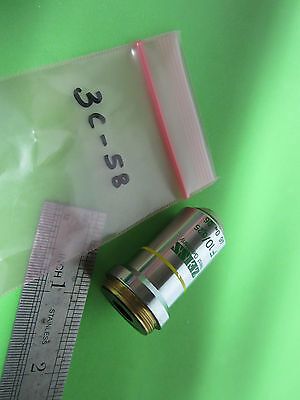 MICROSCOPE PART GERMANY OPTICS OBJECTIVE ZEISS F10 X BIN#3C-58