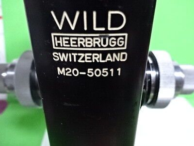 MICROSCOPE PART WILD HEERBRUGG SWISS M20 BRASS LIMB SUPPORT HOLDER AS IS B#60