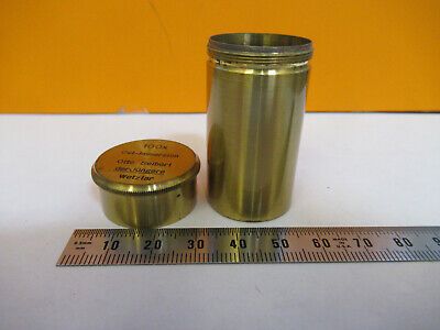 OTTO SEIBERT GERMANY EMPTY BRASS OBJECTIVE CAN 100X MICROSCOPE PART  &H1-B-05