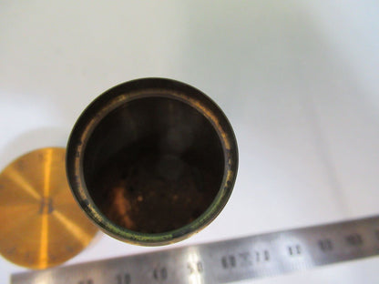 ANTIQUE BRASS ZEISS "B" CANISTER OBJECTIVE MICROSCOPE PART AS PICTURED P2-B-91