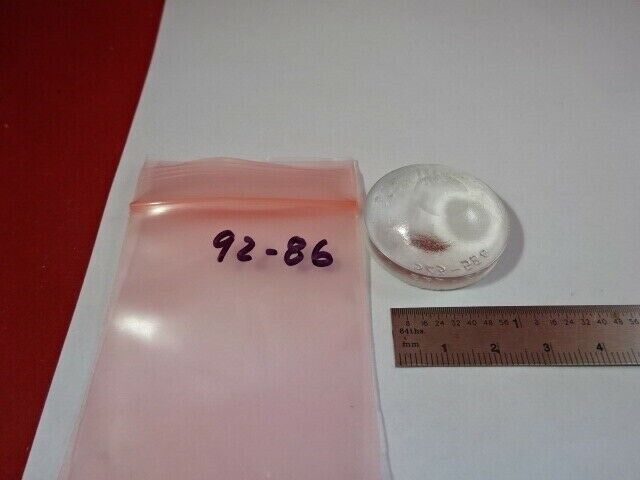 OPTICAL PRE-FORM RAW GLASS PLANO CONVEX LENS OPTICS AS PICTURED &92-86