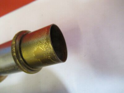 ANTIQUE ERNST LEITZ BRASS TUBUS + NOSEPIECE MICROSCOPE PART AS PICTURED Q3-B-85