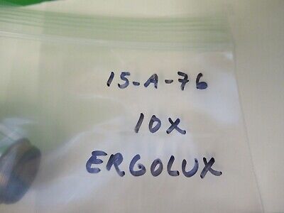 LEITZ WETZLAR ERGOLUX OBJECTIVE 10X DF NPL MICROSCOPE PART AS PICTURED &15-A-76