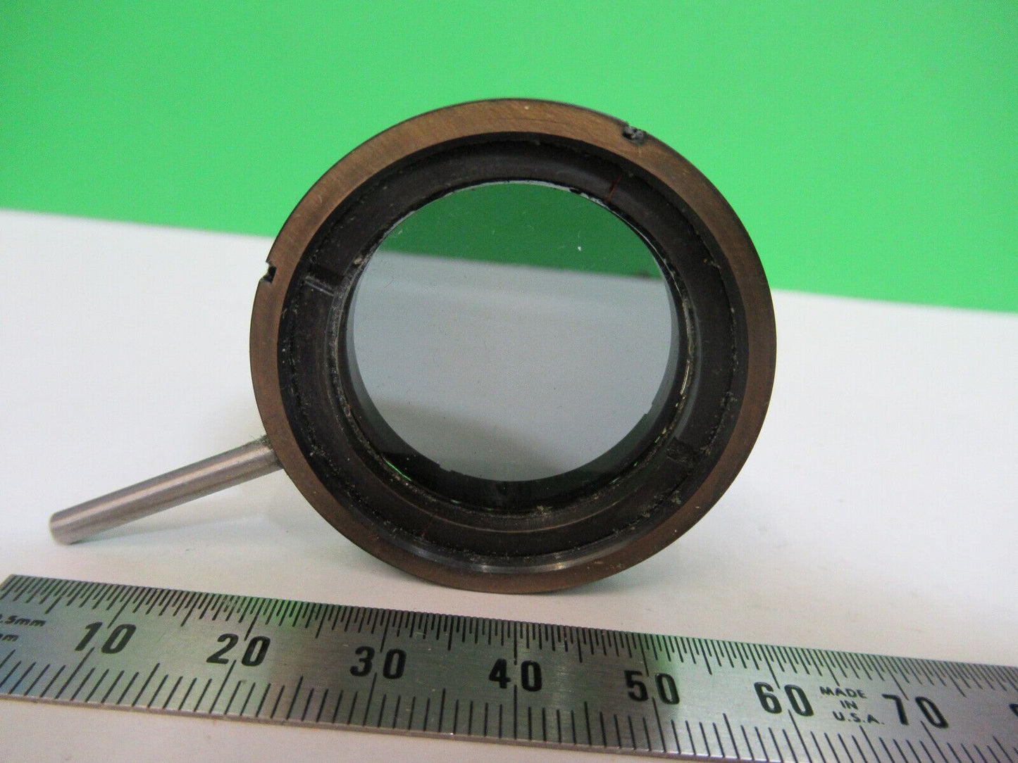 CARL ZEISS GERMANY MOUNTED POLARIZER POL  MICROSCOPE PART AS PICTURED &R1-A-26