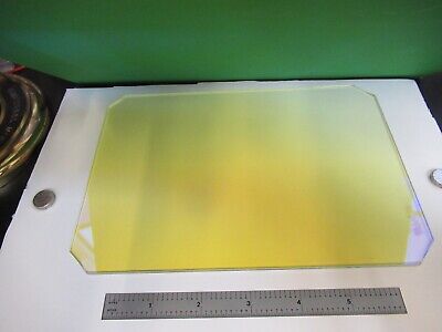 OPTICAL LARGE TRUNCATED COATED GLASS BEAM SPLIT LASER OPTICS AS PICTURED 58-B-11