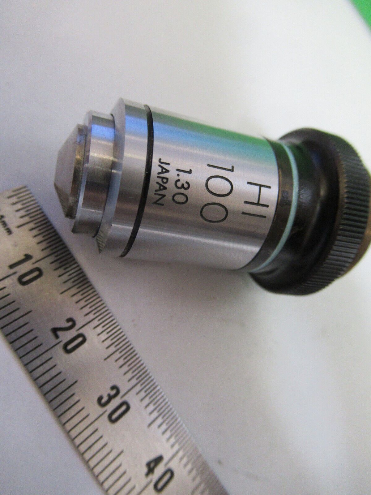 OLYMPUS JAPAN 100X HI OBJECTIVE LENS MICROSCOPE PART AS PIC &R2-B-04