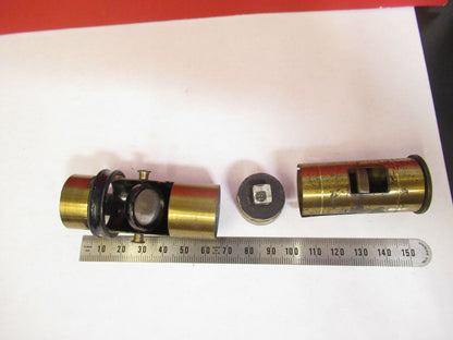 FOR PARTS ANTIQUE BRASS TUBUS SEED small MICROSCOPE PART AS PICTURED &Q3-B-51