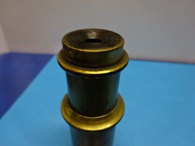 ANTIQUE VERY RARE BRASS CARL ZEISS EYEPIECE OCULAR MICROSCOPE PART AS IS #90-15