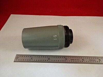 MICROSCOPE PART LEITZ WETZLAR GERMANY 5:1 OBJECTIVE LENS OPTICS AS IS B#AD-12