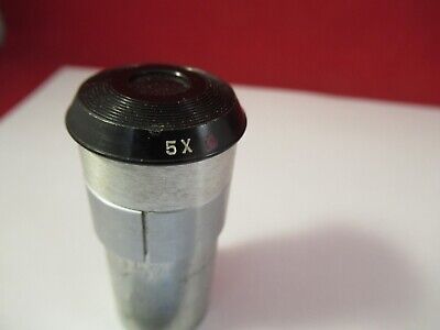 BAUSCH LOMB 5x EYEPIECE OPTICS MICROSCOPE PART as pictured &W2-A-74